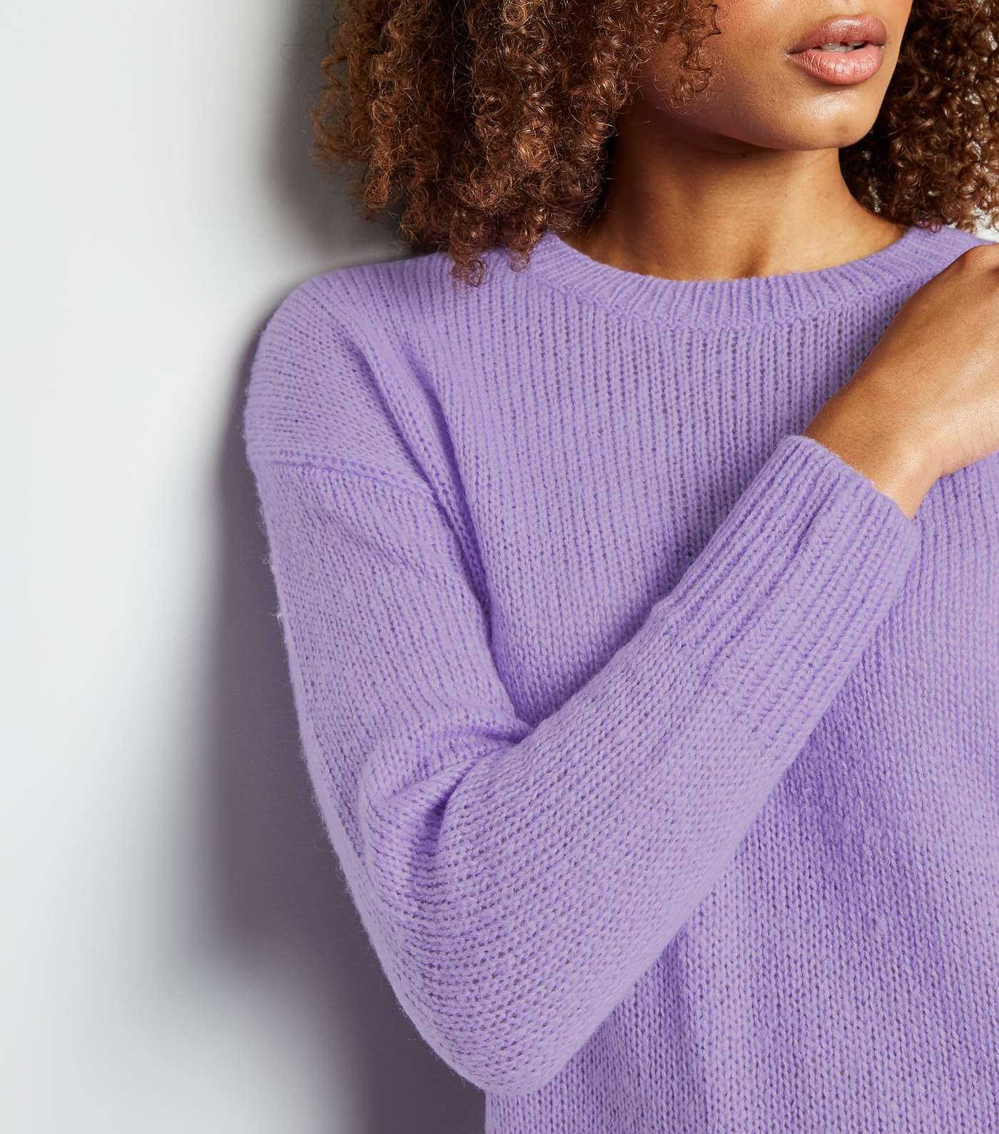 Lilac Knitted Jumper  Image 3