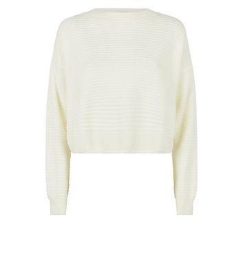 white ribbed jumper womens