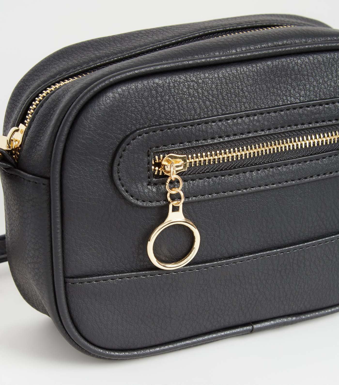 Black Ring Zip Pocket Utility Camera Bag Image 4