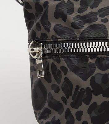 leopard print over shoulder bag