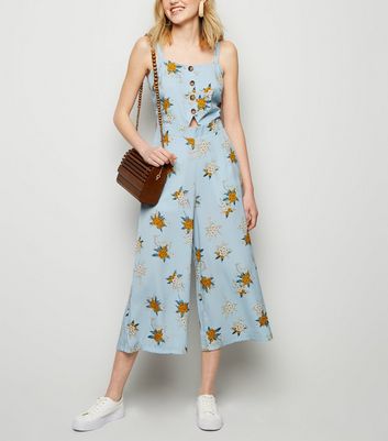 floral culotte jumpsuit