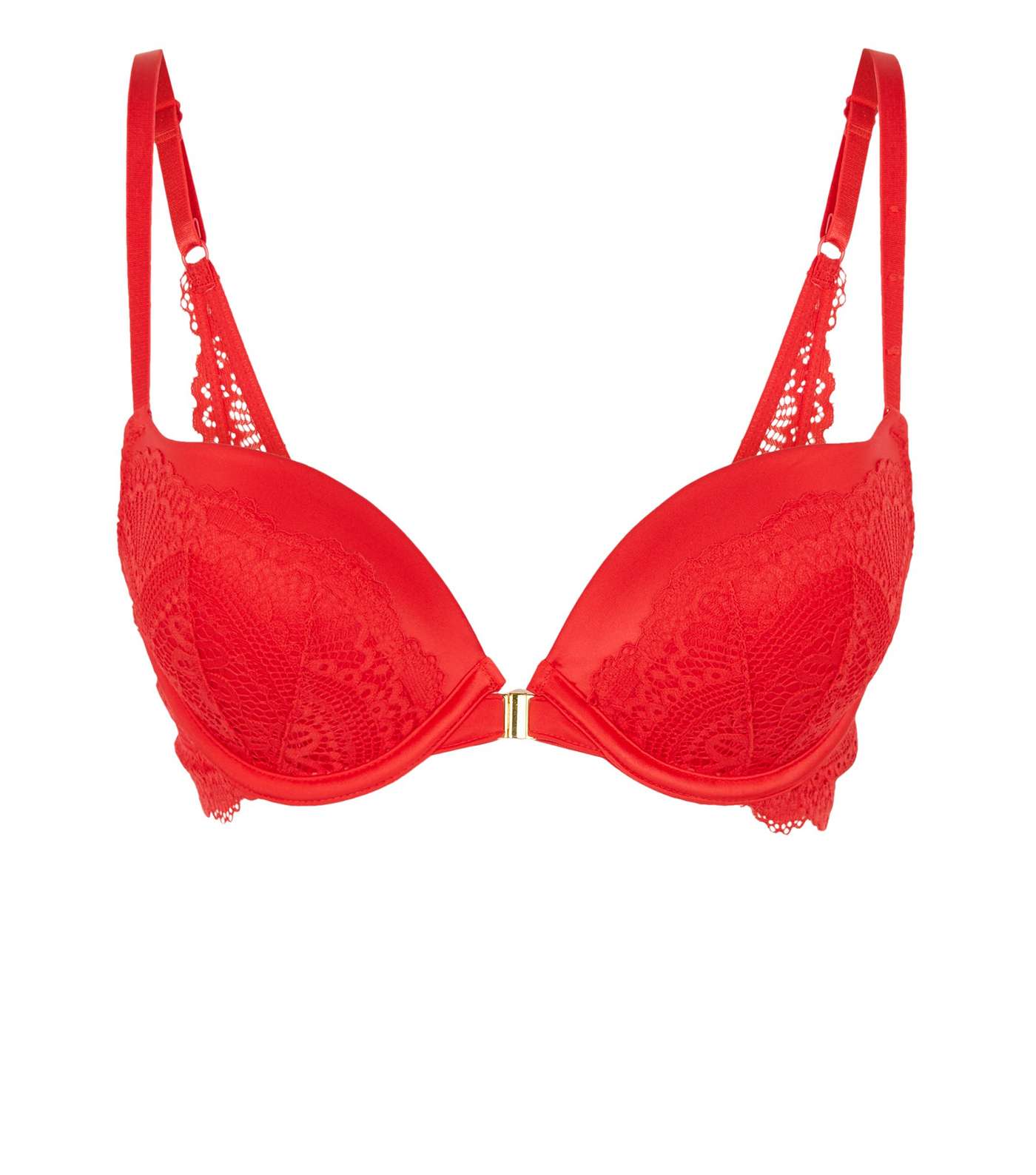 Red Lace Multiway Push-Up Bra Image 4