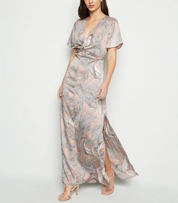 pink paisley maxi dress