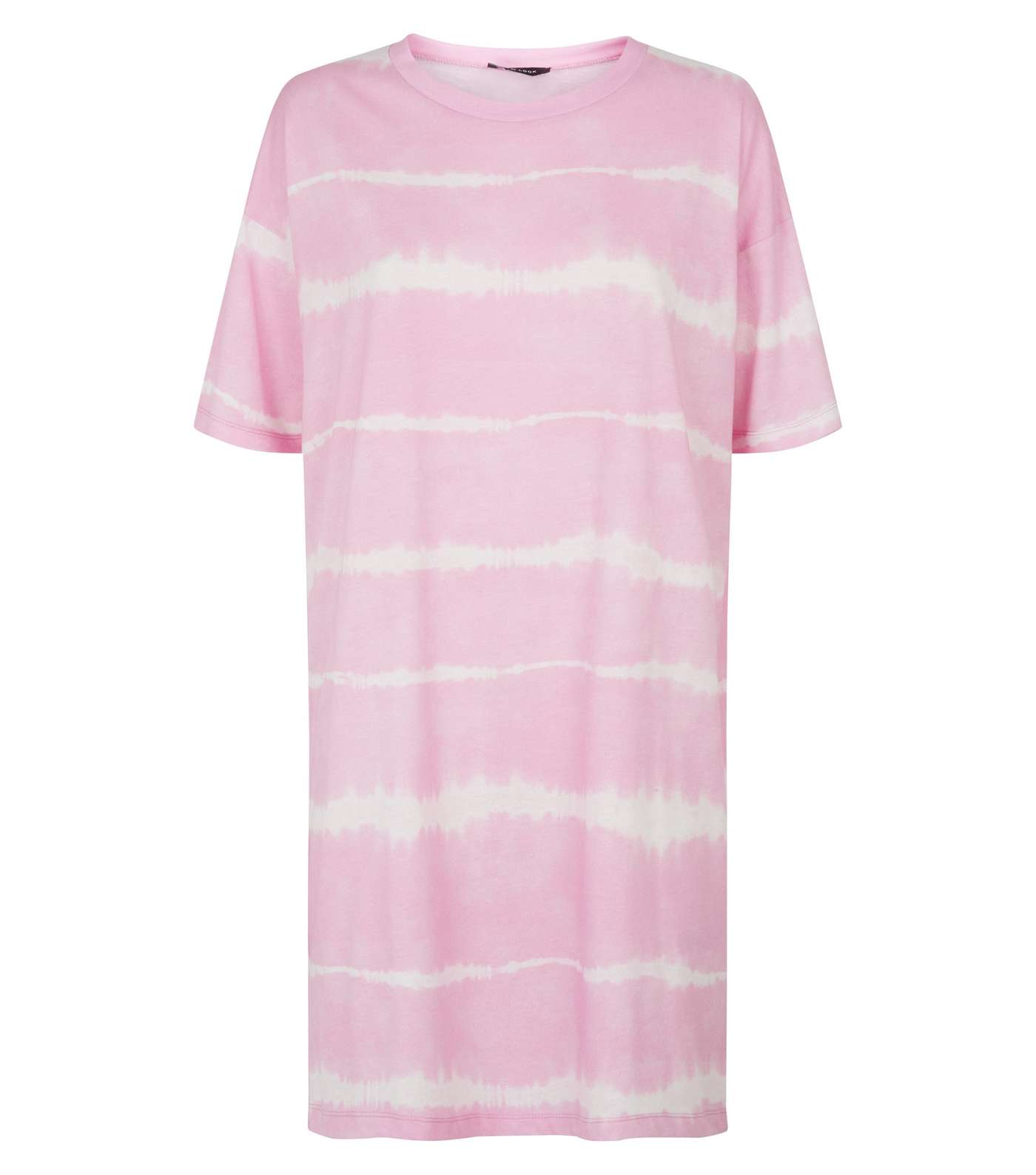 Pink Tie Dye Jersey T-Shirt Dress  Image 4