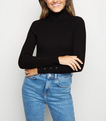 blue jeans black jumper