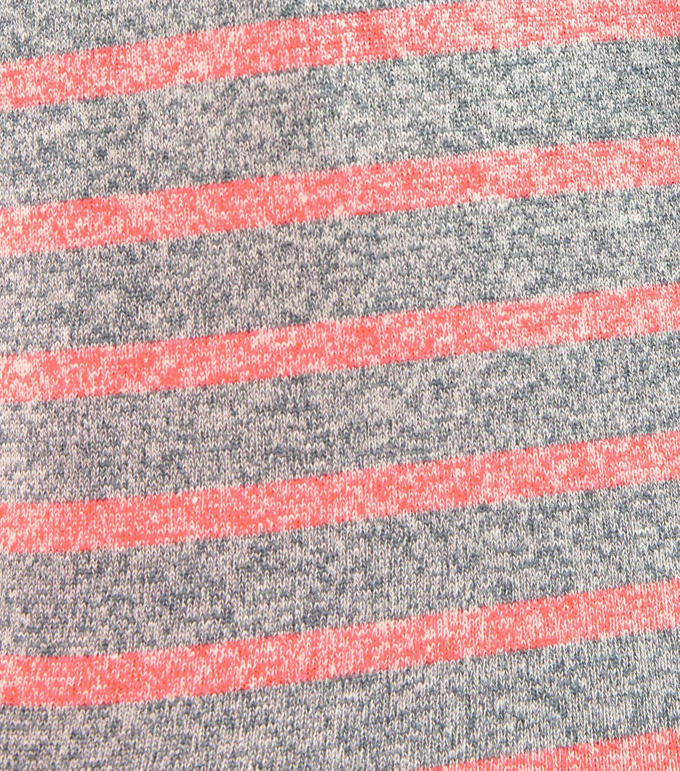 Grey Neon Stripe Boxy Fine Knit Top Image 6
