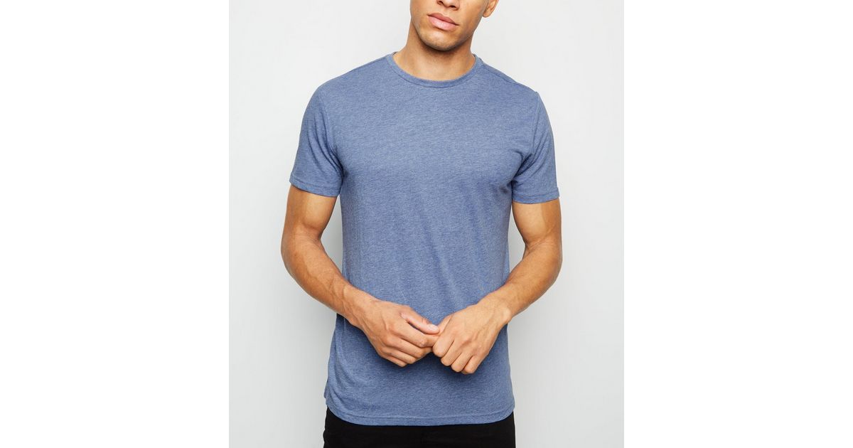 blue marl t shirt