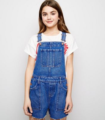 new look girls dungarees