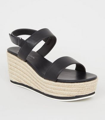 espadrille platform sandals wide fit
