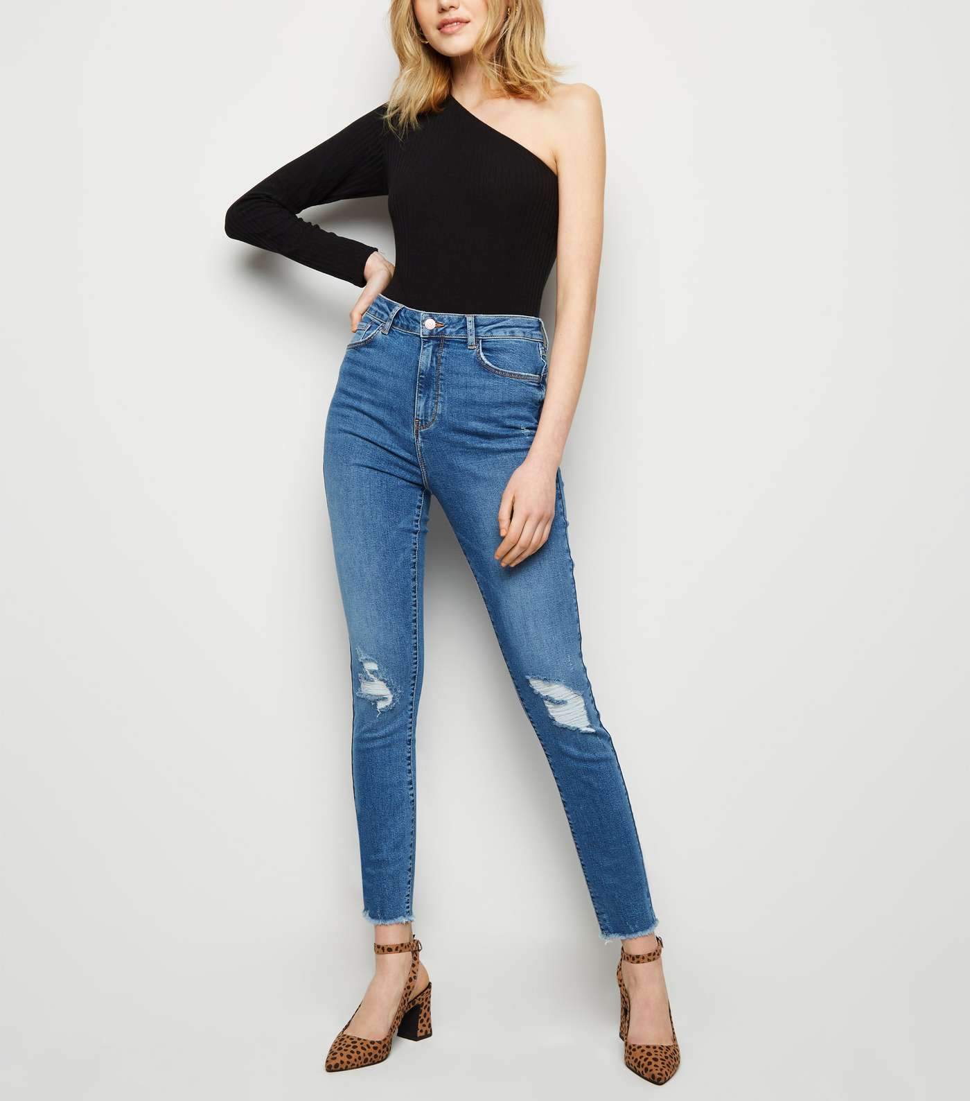 Tall Blue 'Lift & Shape' Skinny Jeans