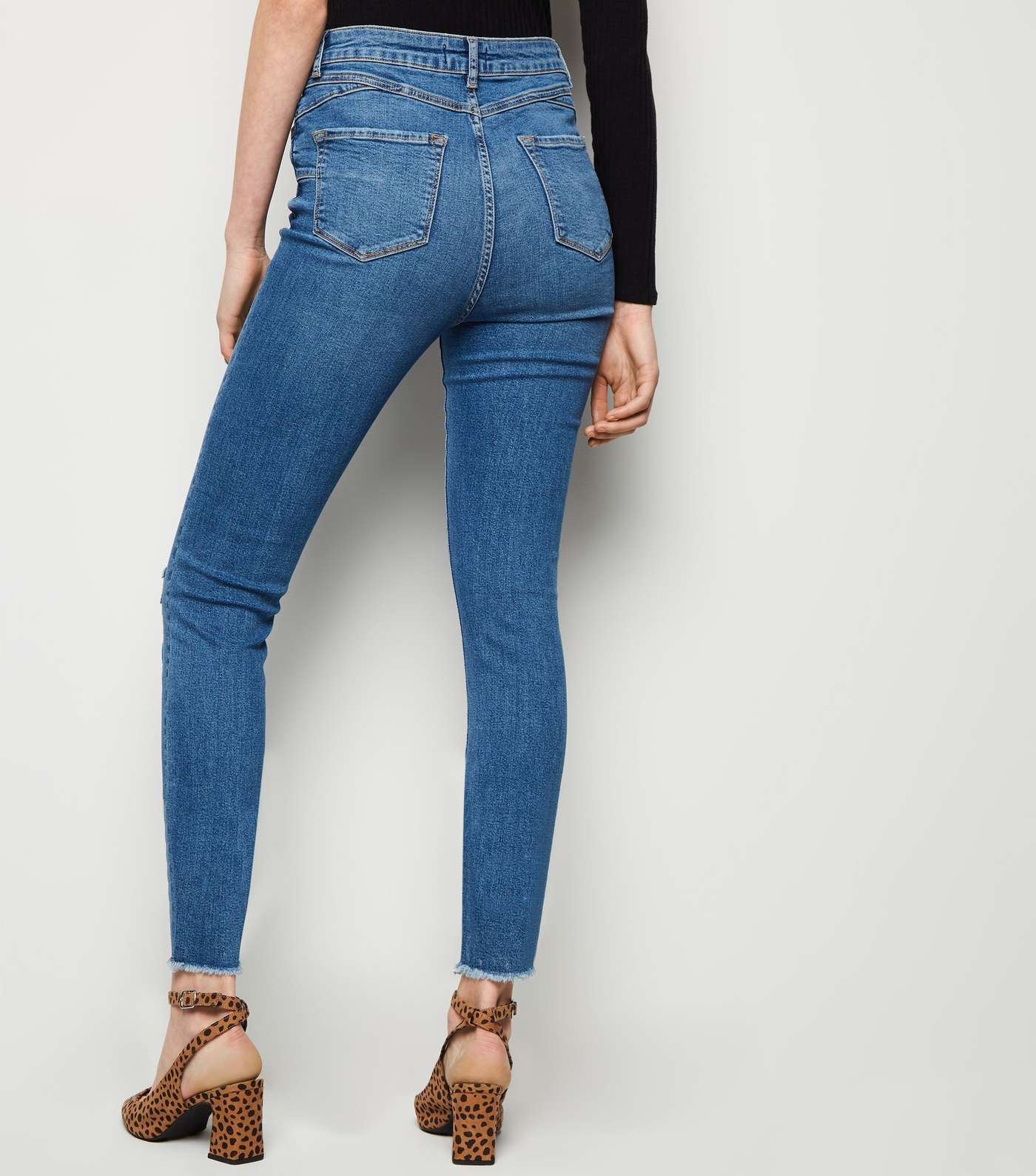 Tall Blue 'Lift & Shape' Skinny Jeans Image 5