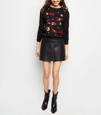 womens black christmas jumper