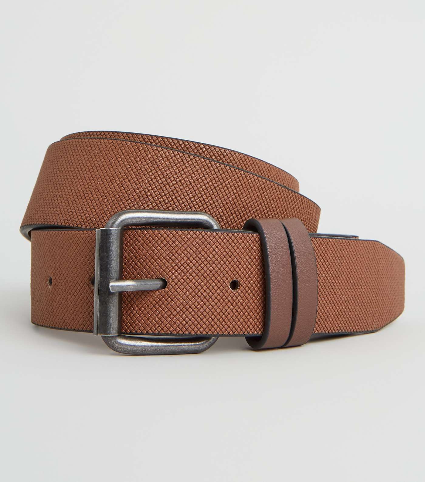 Rust Double Keeper Textured Belt