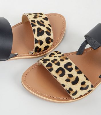 girls leopard print sandals