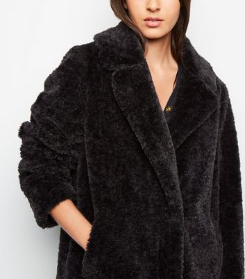 textured fur coat