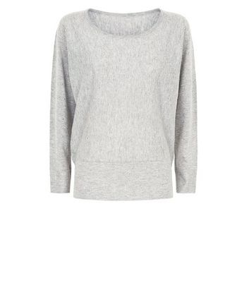 Apricot Grey Marl Studded Batwing Jumper New Look shop for Apricot Grey Marl Studded Batwing Jumper New Look at Shopo