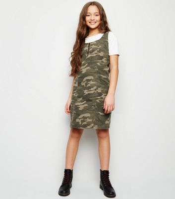 camo pinafore