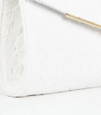 ivory clutch bag new look