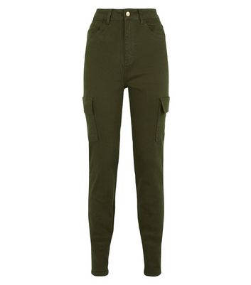 Tall Khaki Denim Slim Leg Cargo Trousers New Look shop for Tall Khaki Denim Slim Leg Cargo Trousers New Look at Shopo