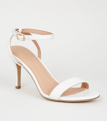 new look shoes white heels