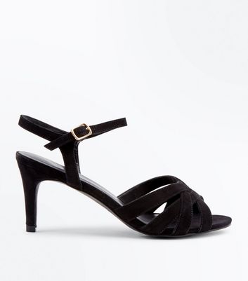 Ajouter Sandales Bas Wishlist À Talons Brides Supprimer De En Suédine Et Noires Aiguilles La iXOkZPu