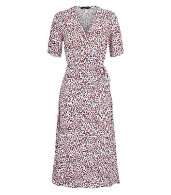 new look leopard wrap dress