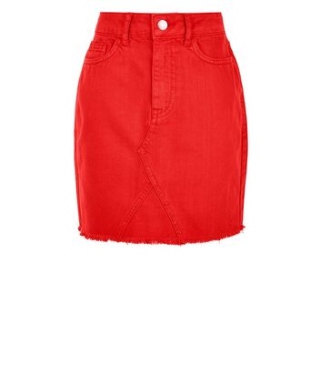 Women's denim Skirt with a bright summer DASTI patch.