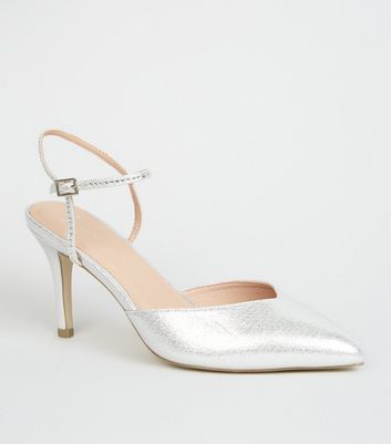 silver court shoes wide fit