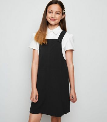 black pinafore outfit