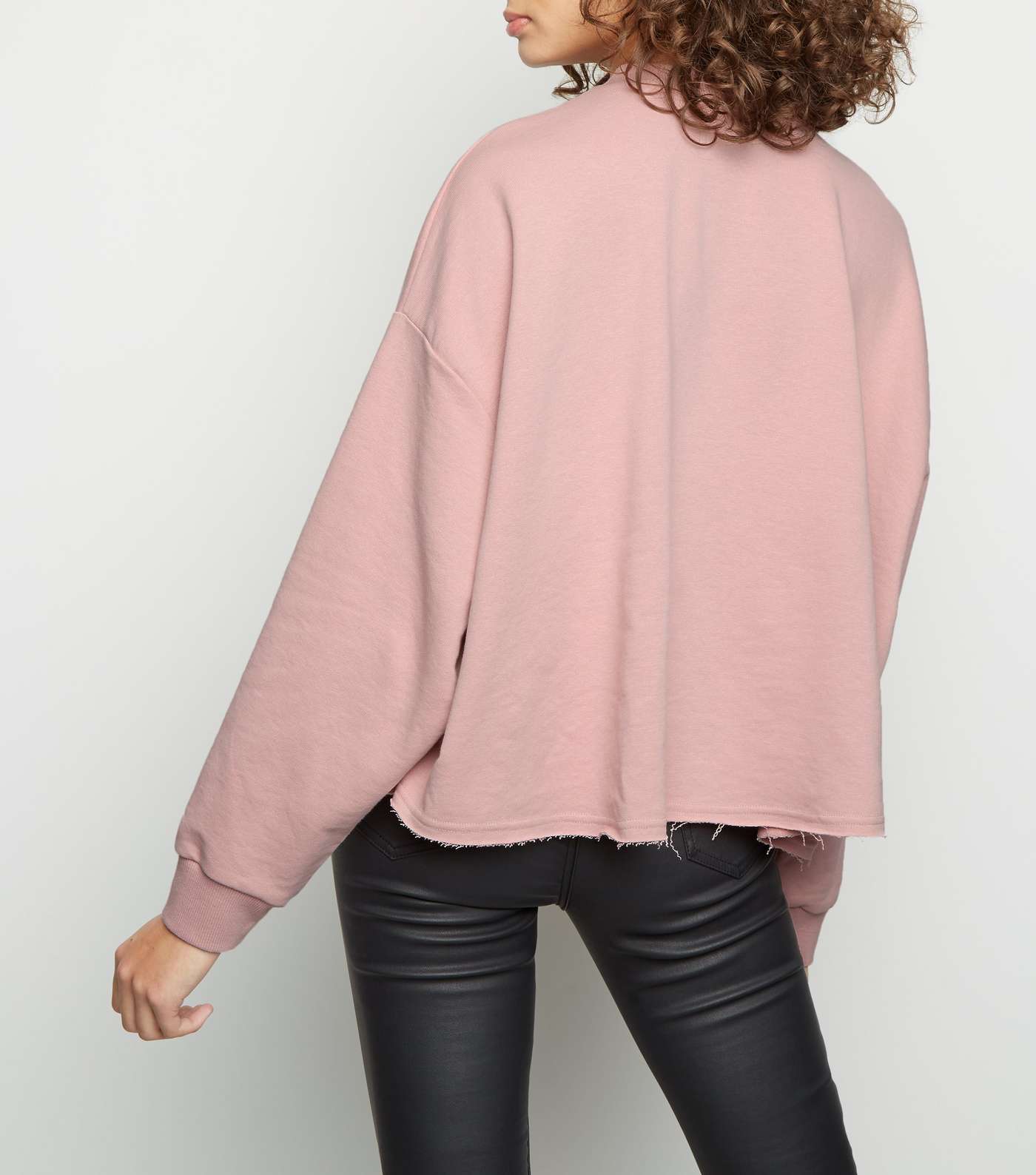Pale Pink Batwing Sweatshirt  Image 5