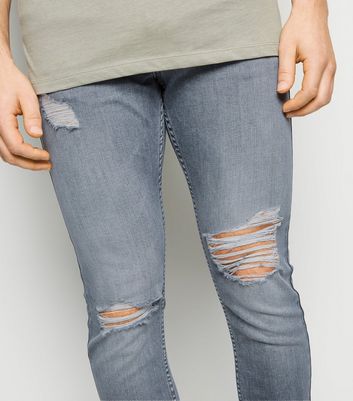 light grey ripped skinny jeans