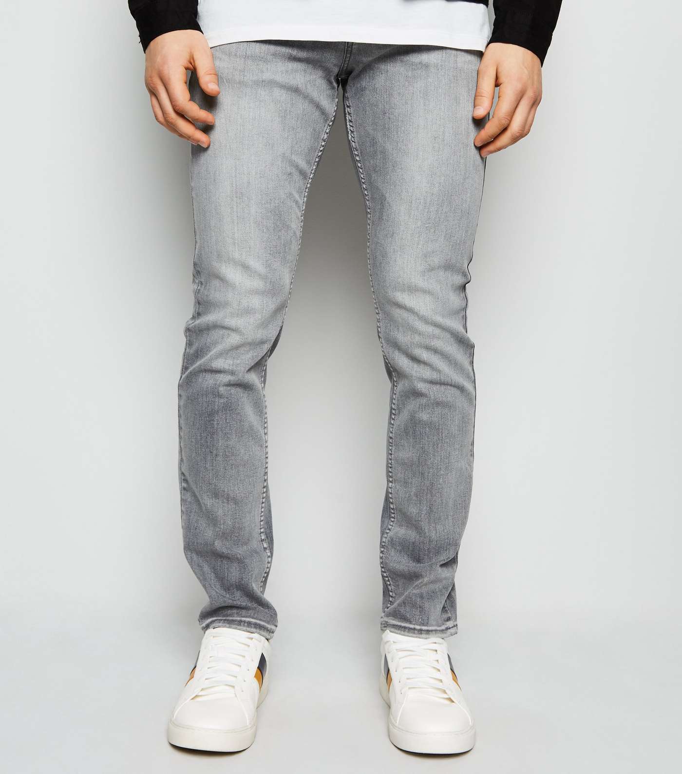 Grey Slim Stretch Jeans