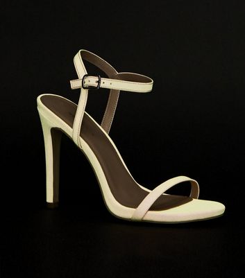coral barely there sandals