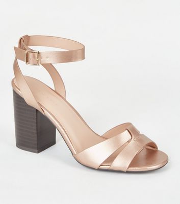 newlook rose gold shoes