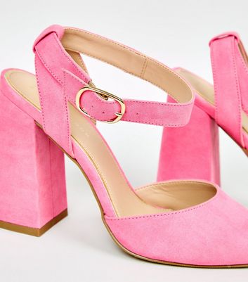 new look bright pink shoes
