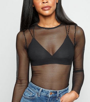 fishnet long top