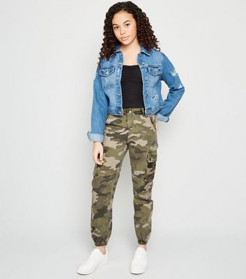 girls camouflage trousers
