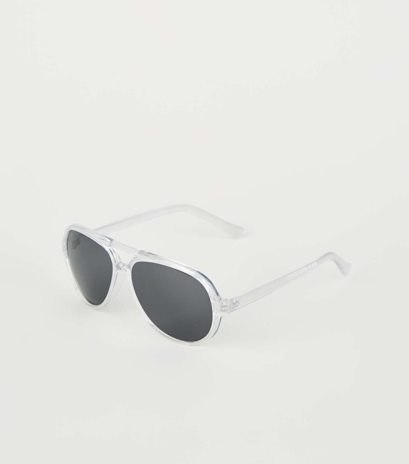 Clear Pilot Sunglasses 