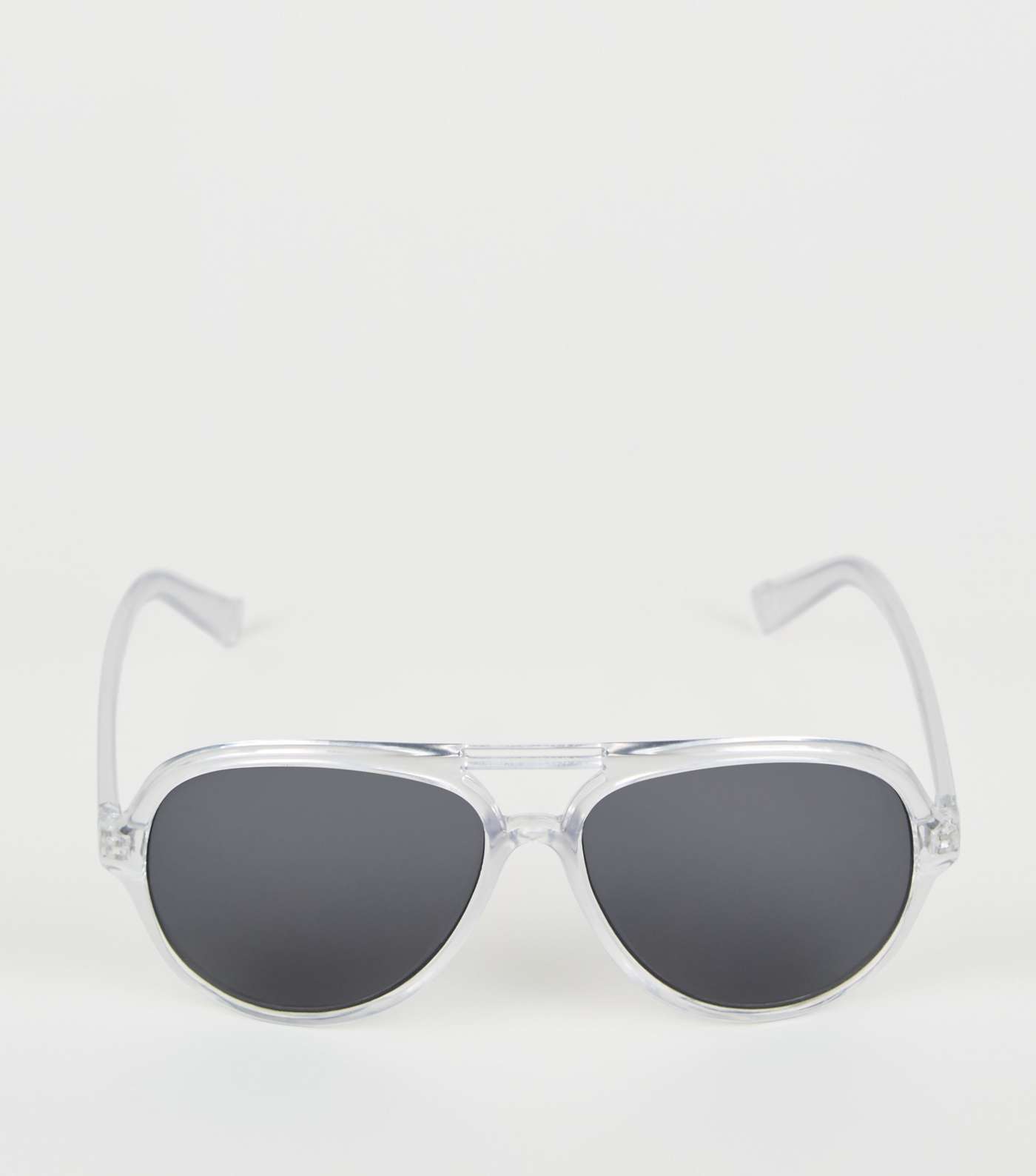 Clear Pilot Sunglasses  Image 3