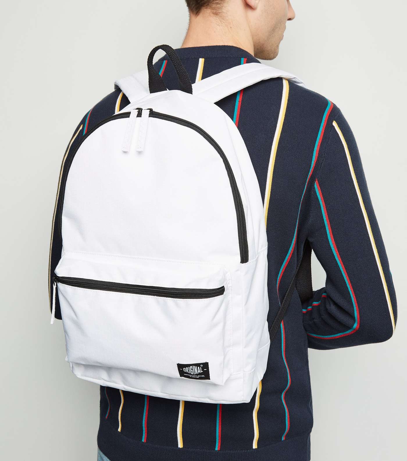 White Ripstop Backpack  Image 2