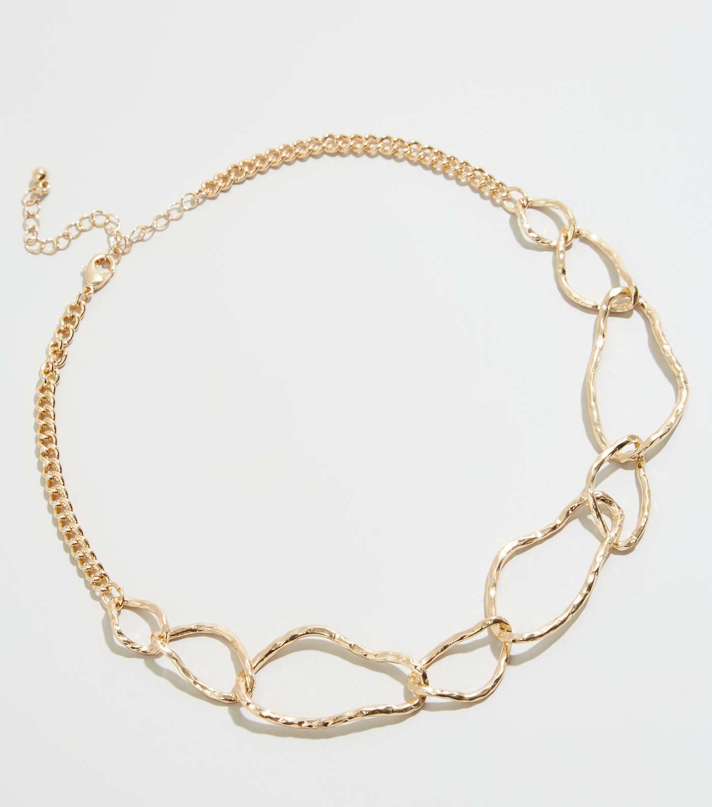 Gold Abstract Chain Necklace