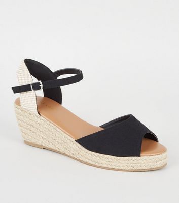 peep toe espadrille wedges
