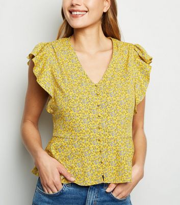 new look yellow blouse