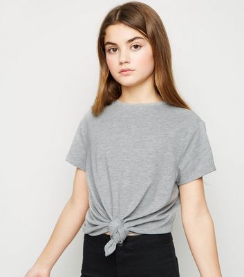 girls gray t shirt