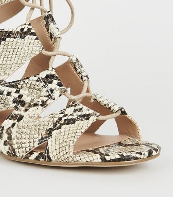 New look deals snake print sandals