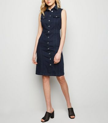 new look denim dress uk