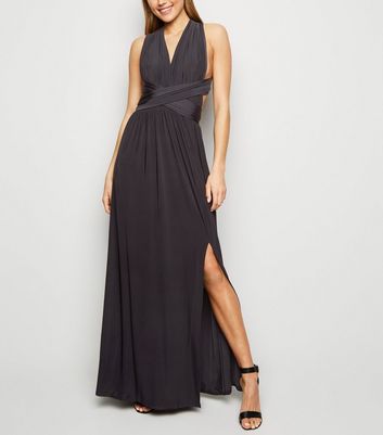 black multiway dress
