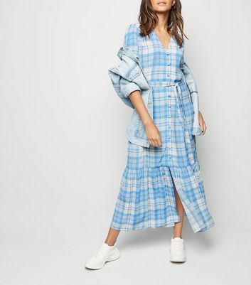 new look blue maxi dress