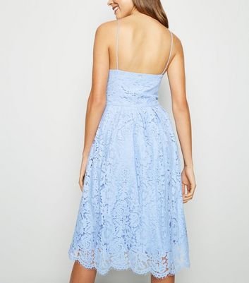 new look blue lace dress