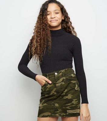 new look camouflage skirt